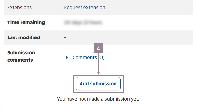 unisa assignment submission app Screenshot showing the add submission button of an assignment