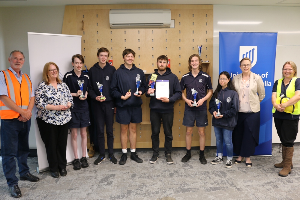 The team from Mt Gambier High School win The 2022 STEM Innovation Experience (STEMIE) National Finals