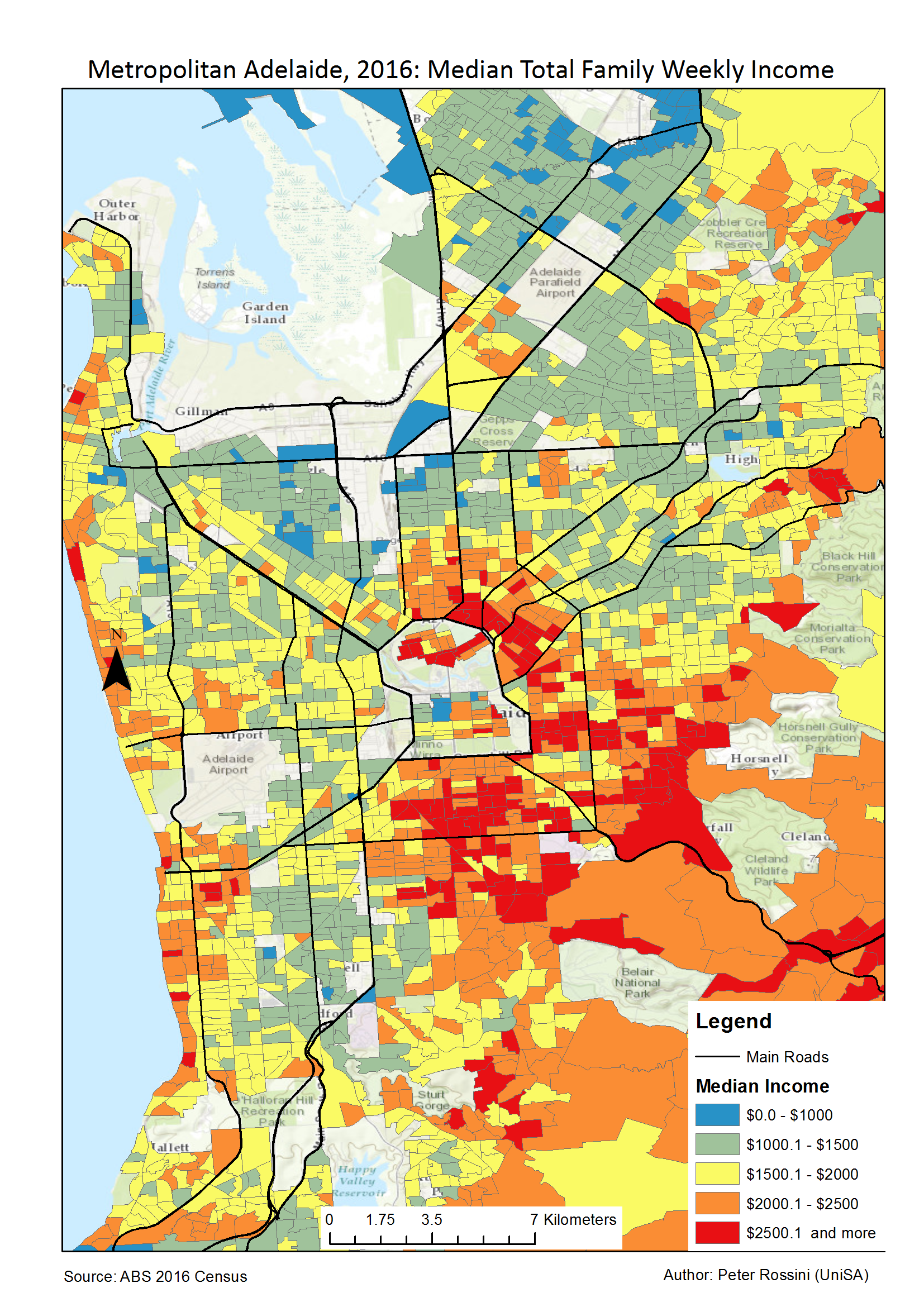 Census 2016 Maps for Adelaide