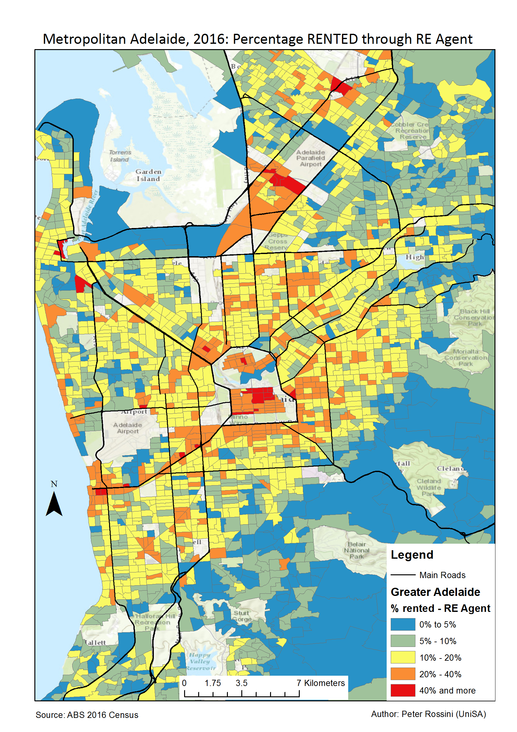 Census 2016 Maps for Adelaide