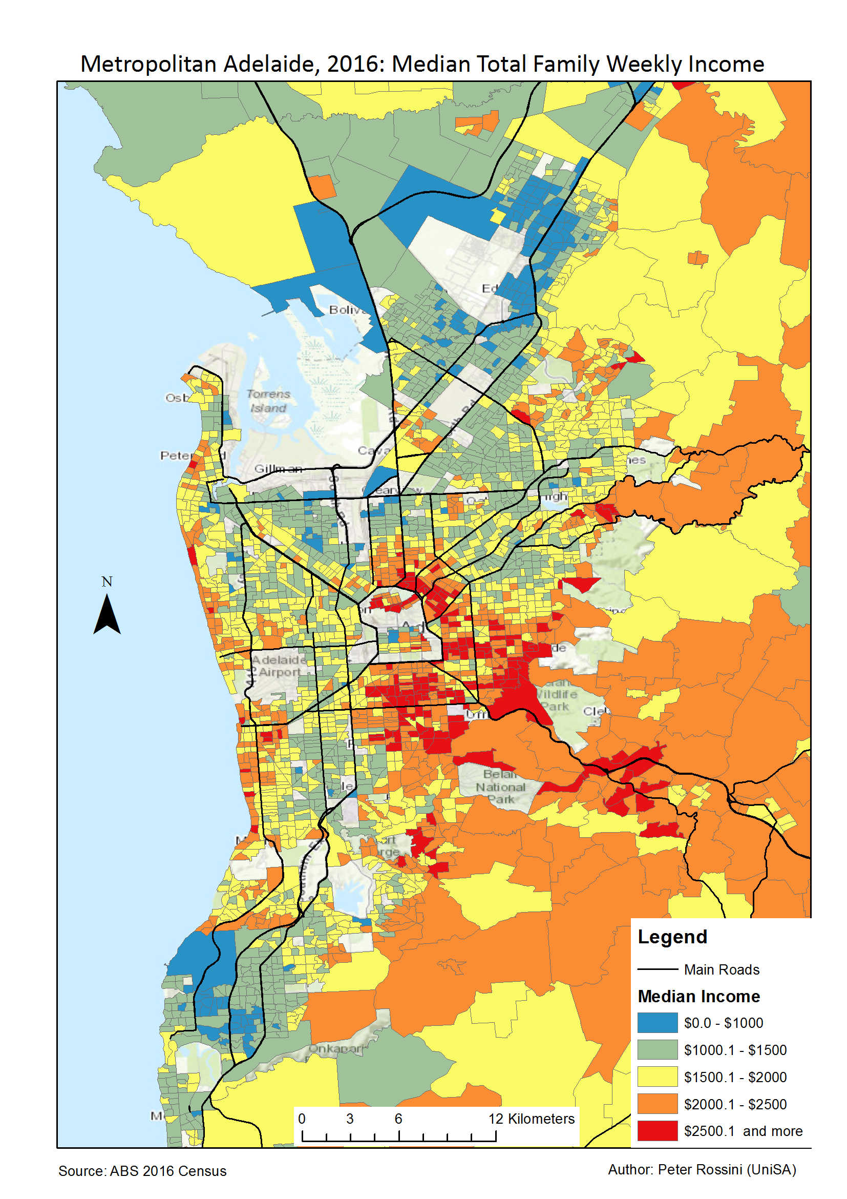 Census 2016 Maps for Adelaide