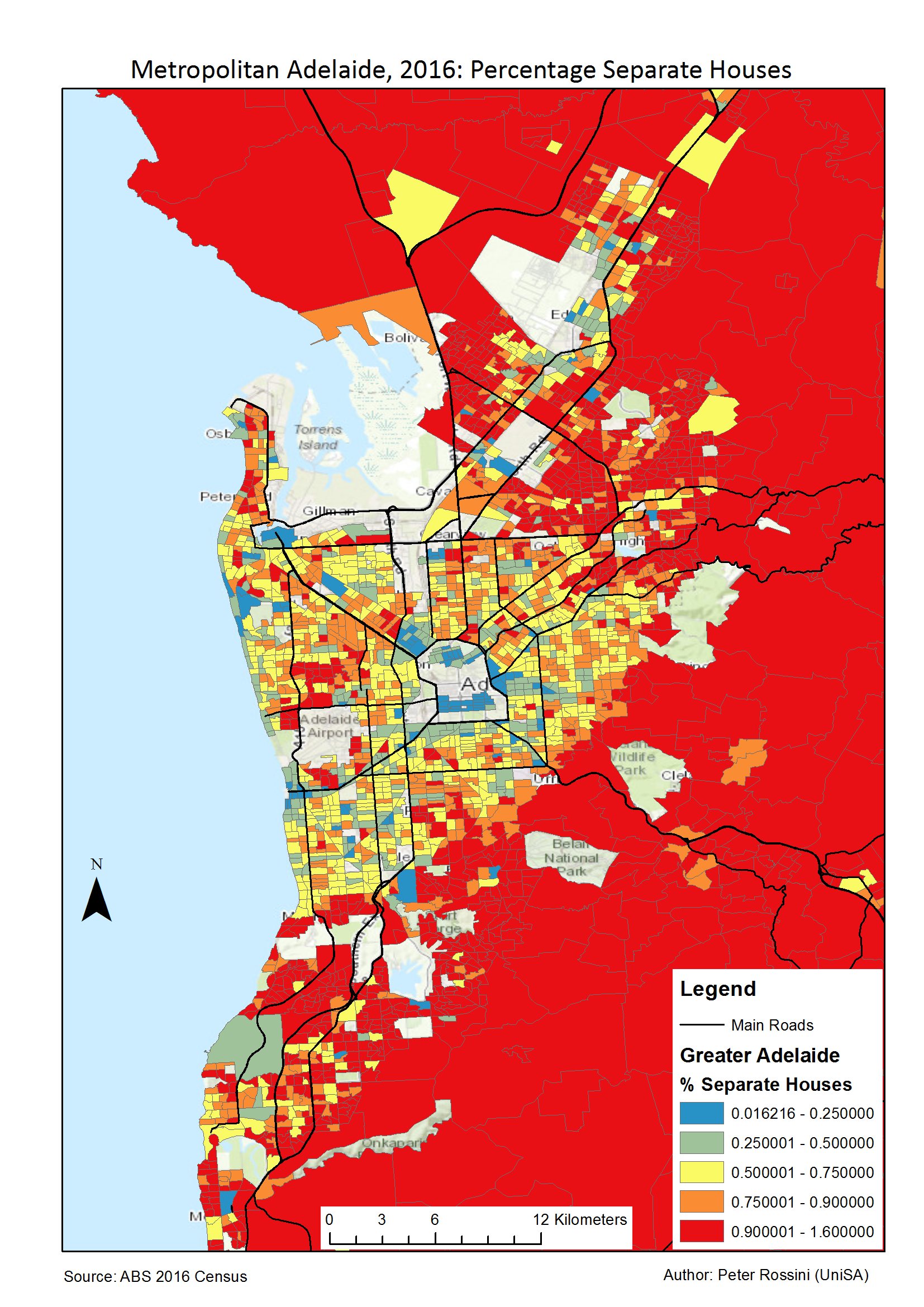 Census 2016 Maps for Adelaide