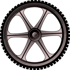 wheel with fibre highlighted